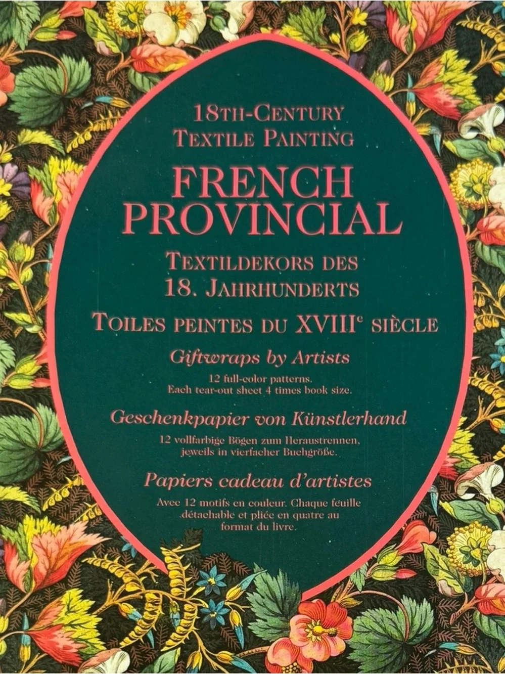 French Provincial Floral Giftwrap Book